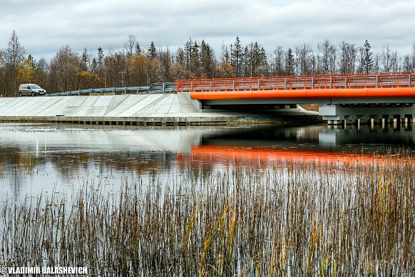 ООО "Мостоотряд" завершил работы по ремонту моста через реку Кяма на км 683+279 автомобильной дороги А-215 Лодейное Поле - Вытегра - Прокшино - Плесецк - Брин-Наволок.
