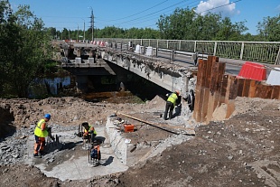 Капитальный ремонт моста через реку Соломбалка
