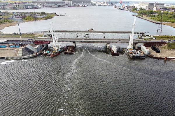 Реконструкция моста через Никольское Устье в г. Северодвинск.